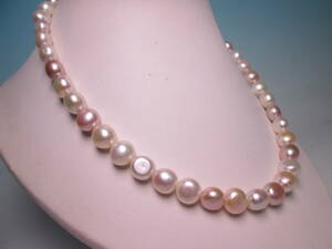☆SILVER 本真珠 ほんのりピンク色 淡水真珠のネックレス 57,06g