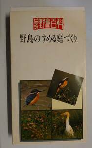 ビデオ　ビデオテープ　VHS　ビデオ野鳥百科　野鳥のすめる庭づくり　野鳥　庭