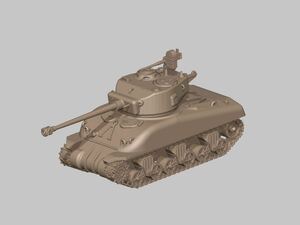 1/144レジンキット　未組立　未塗装 WWⅡ アメリカ軍　M4A1 76W中戦車　Aワールドタンクミュージアム【同梱可】230619
