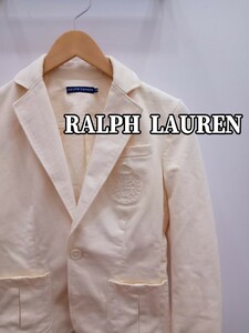 ★H030 RALPH LAUREN ラルフローレン レディースジャケット サイズ4(XS) クリーム色系 