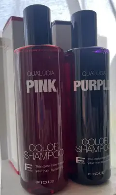 【新品】クオルシアカラーシャンプー　ピンク＆紫限定特別セット