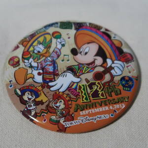 東京ディズニーシー 12周年記念 缶バッチ