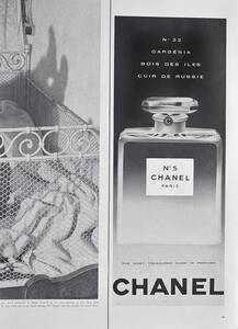 稀少！1960年シャネル広告/Chanel №5 Paris/香水/フレグランス/A
