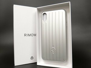 ◆未使用 保管品◆RIMOWA リモワ◆I phone XS MAX◆アルミニウム◆スマホケース◆シルバー◆スーツケースデザイン◆A4978