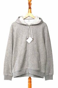 ブルネロクチネリ メンズ カシミヤ100％ W-ZIP スエットパーカー グレー 最高級 サイズL BRUNELLO CUCINELLI MTU069069 GC00 新品