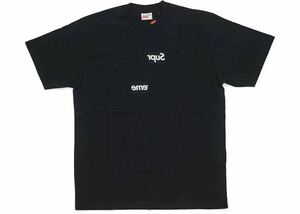 【新品】 18FW Supreme / Comme des Garons SHIRT Split Box Logo Tee ブラック　Lサイズ　ギャルソン ボックス ロゴ Tシャツ