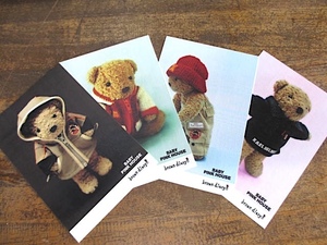 BABY PINK HOUSE & brown diary コラボ　可愛いくまのポストカード4枚セット　未使用