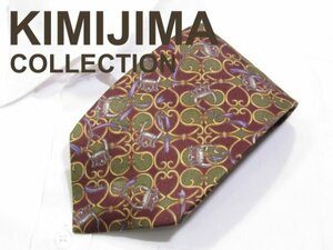 A 600 キミジマコレクション KIMIJIMA COLLECTION 茶系チェーン絵柄 プリント