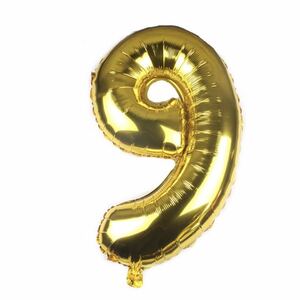 数字バルーン 風船 誕生日 32吋 飾り　ハッピーバースデー　ガーランド　お祝い　ウエディング　記念品　インスタ映え　パーティー 9