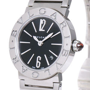 ブルガリ ブルガリブルガリ レディース腕時計 クオーツ ステンレススチール ブラック文字盤 BBL26BSSD 102073 BVLGARI