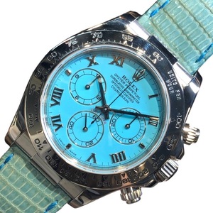 ロレックス ROLEX デイトナビーチターコイズ 116519 K18ホワイトゴールド 腕時計 メンズ 中古