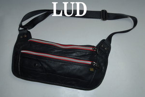 ◆DSC3869◆驚愕の最終価格！完全売り切り！他でも出品中★LUD★黒/良品/名作ベストセラー！使い勝手抜群！ショルダー/バッグ