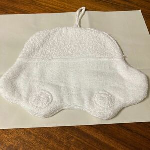 ハンドメイド　ぞうきん　① ふわふわ ぬいぐるみ 雑巾　入園　入学　学校　習字　車　幼稚園　手拭き　準備　給食　弁当　白　タオル