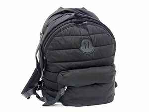 1円 ■美品■ MONCLER モンクレール ナイロン リュックサック デイパック バックパック レディース メンズ ブラック系 AW4515