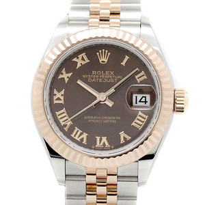 ロレックス ROLEX デイトジャスト 279171 チョコレート ランダム SS/PG レディース腕時計 自動巻き 28mm