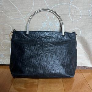 FENDISSIME/FENDI 高級レザー ハンドバッグ フェンディシメ 中古 0027758