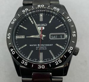 309-0412 SEIKO セイコー 腕時計 自動巻き 金属ベルト ブラック 稼働品