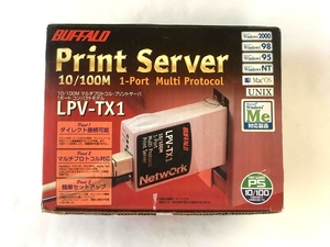 未使用品 プリンタサーバ BUFFALO LPV-TX1 セントロニクス-有線LAN