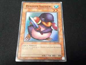 遊戯王 カード SDJ-022 ペンギンソルジャー PENGUIN SOLDIER スーパー キラ加工ズレ エラーカード