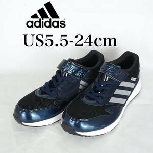 MK5464*adidas*アディダス*キッズスニーカー*US5.5-24cm*ネイビー