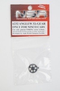 新品 NSR 1/32 ANGLEW 32t GEAR ONLY FPR NINCO CARS アングルワインダー ギア 6232 スロットカー