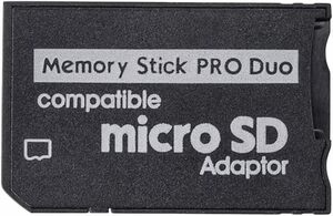 メモリースティック PRO Duo 変換アダプタ マイクロSD → MemoryStick PRO Duo SDHC/SDXCカード対応