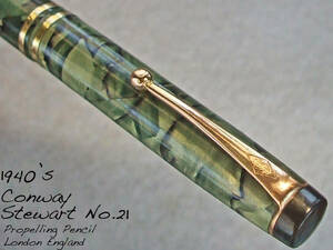 ◆レア◆1940年代製 コンウェイ・スティワート No.21 ペンシル ロンドン ◆1940’s Conway Stewart No.21 Pencil London England◆