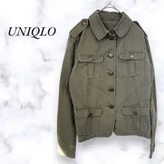 a1135【UNIQLO】綿100 ジャケット　大人可愛い　お洒落　着回し　春