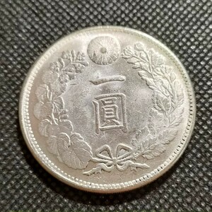 8739　日本古銭　一圓貨幣　明治29年　コイン