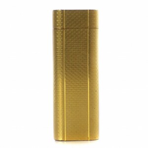 カルティエ Cartier ガスライター ウェーブ 波柄 オーバル タバコ 喫煙具 小物 火花確認済み ロゴ ゴールドカラー