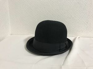 本物ニューヨークハットNEWYORKHATウールボーラーハット帽子ボウシメンズレディースアメカジワークミリタリービジネススーツ黒アメリカ製
