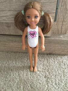 2016 Matteo Barbie Club Chelsea #DWJ28 Chelsea Barbie Doll Brown Ponytails Love 海外 即決