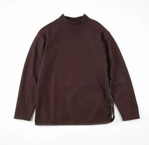 soe Side Zip L/S Mock-Neck Tサイドジップモックネックロングスリーブプルオーバー　Kolor soe unused name. Hyke acne