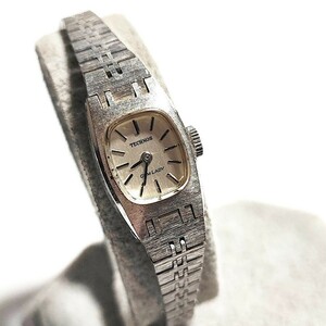 動作品 TECHNOS GEM LADY テクノス ジェムレディ アンティーク レディース腕時計 稼働品 手巻き 機械式 f952