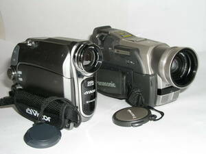 4097●● ① Victor GR-D75 + ② Panasonic NV-C7、miniDV エラーが出ます 2台で ●