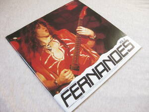 レア エレキギター カタログ FERNANDES 1987年版 フェルナンデス FR RST JIMMY M-120J 布袋寅泰 TE-95HT TEJ スペック パーツ 多数掲載