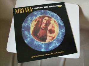 1991 1992 NIRVANA Come as you are　英国盤　ピクチャーレコード dgctp7b 未使用品 SUB POP DGC 12picture disc Made in England