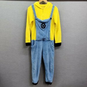 B306 MINION ミニオン 着ぐるみ パジャマ 仮装 ルームウェア 部屋着 ハロウィン コスプレ レディース イエロー サイズ M