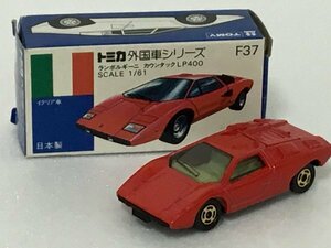 【貴重　青箱トミカ】F37 ランボルギーニ　カウンタック　LP400 レッド　日本製