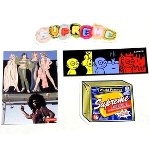 19AW Supreme Sticker Set ステッカー 4枚 セット Pillows American Picture Life Cheese ピロー ジェイコブ・ホルト ダン・ドレホブル