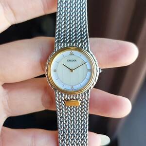 セイコー　SEIKO　クレドール　CREDOR　クオーツ　１８KGベゼル　女性用　腕時計　オリジナル