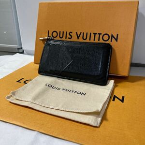【2019年式】LOUIS VUITTON ルイヴィトン カードケース 名刺入れ コインケース 小銭入れ フラグメントケース タイガ ブラック シリアルあり