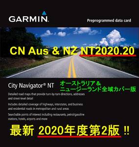 ◆最新！2020年度第2版 オーストラリア＆ニュージーランド全域地図◆ガーミン用 NT 2020.20♪3D・速度取締対応フルオプション版◆