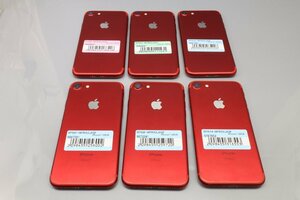 Apple iPhone7 128GB (PRODUCT)RED 計6台セット A1779 MPRX2J/A ■SIMフリー★Joshin(ジャンク)3426【1円開始・送料無料】