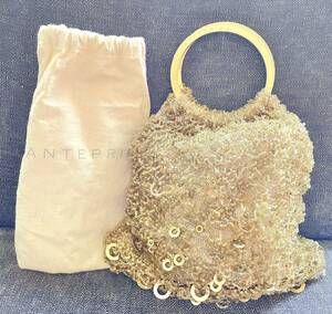 アンテプリマ　ワイヤーバッグ　保存袋有　バッグ　パーティバッグ　浴衣　ゴールド　ハンドバッグ ANTEPRIMA