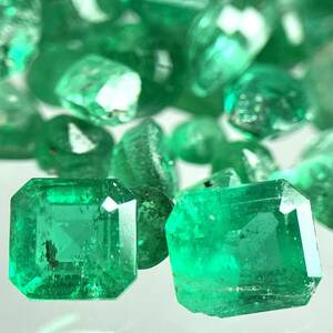 ［天然エメラルドおまとめ］ M 30ct 裸石 宝石 emerald ベリル jewelry ジュエリー beryl DF8 ②