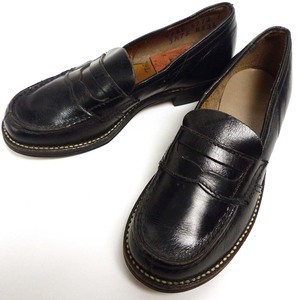 キッズ用 1950-60s LIGHTTREADヒール コイン(ペニー)ローファー　(18.5-19cm相当)（デッドストック)【中古】14i-1-050