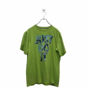NIKE 半袖 ロゴ Tシャツ ナイキ XL ライトグリーン クルーネック プリント 古着卸 アメリカ仕入 a604-6891