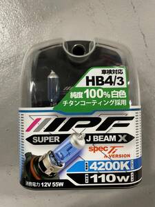 IPF　SUPER J BEAM X　42J5　4200K　HB3／4 バルブ