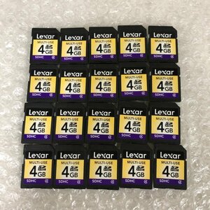 【ジャンク品】Lexar レキサー SDHCカード 4GB 20枚まとめ売り メモリーカード 初期化済 240410SK750168